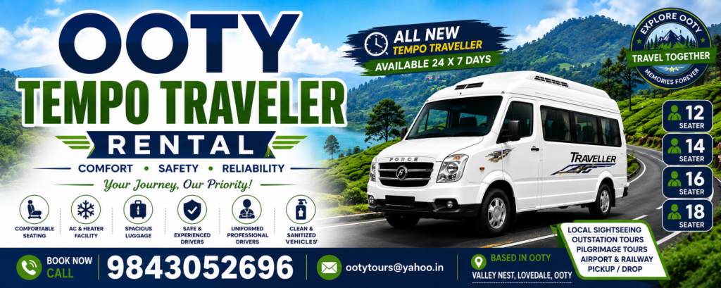 OOTY TEMPO TRAVELLER RENTAL